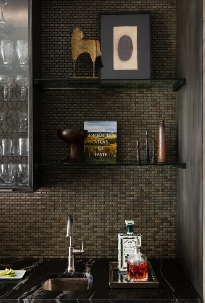 Nicole Arnold Interiors shelving and tile